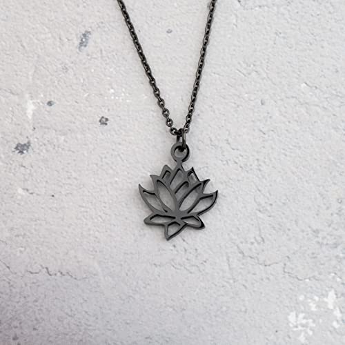 bobauna Yoga Flower Yoga Symbol Pendant Necklace Yoga Jewelry