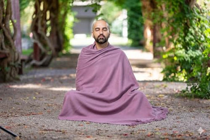 Meditation Shawl or Meditation Blanket, Shawl/Wrap, Oversize Scarf/Stole. Large. Unisex. - color: Lavender