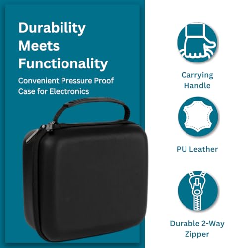 Protective Hard Case With Customizable Foam - Lightweight Hard Shell Case for Electronics, Cosmetic, Makeup & More - EVA Protection (7.5" x 6.5" x 3.75") - size: 7.5" x 6.5" x 3.75"