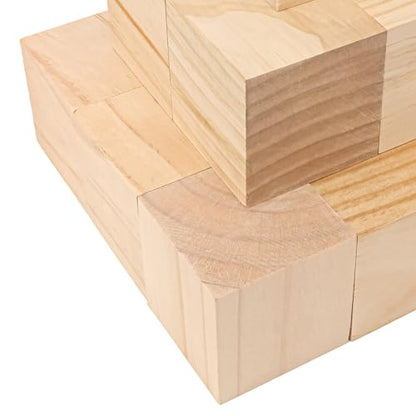 10 Pack Wooden Cubes 3 Inch Craft Quality Wood Blocks Perfect for DIY Projects - size: 10 PCS 3 Inch
