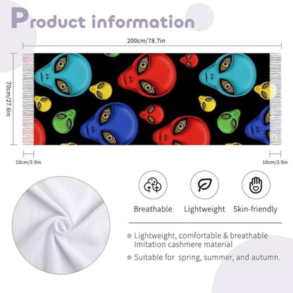 Ladies Warm Autumn Scarf Pashmina Wraps Shawl Winter Cozy - color: Picture (380)
