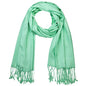 Falari Women's Soft Solid Color Pashmina Shawl Wrap Scarf, for Wedding, Bridesmaid Gifts, Evening Dress - color: Mint