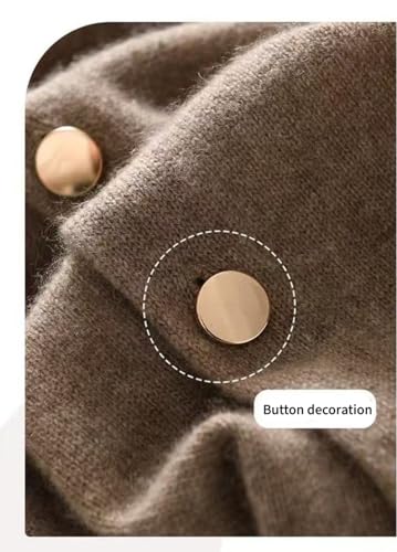 Women's Versatile Knitted Shawls Scarf Poncho Sweater Capes with Buttons Lightweight Spring Summer Fall Winter Wraps - color: Oatmeal