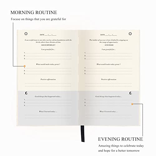 The Gratitude Journal for More Happiness, Optimism, Affirmation & Reflection - An Effective Manifestation Guide Journal, Undated Daily Journals for Women & Men (Beige) - color: Beige