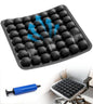Sondur Travel Cushion, Inflatable Airplane Seat Cushion for Long Flights, 3D Air Cell Seat Cushions with Foot-operated Inflatable Accessories for Office Chair, Wheelchair, Cars, Home Living