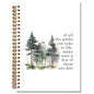 JINYO Adventure Camping Notebook, Inspirational Travel Hiking Notebooks for Note Taking, Camping Lover Gifts Journals for Writing, Hiking Gifts Journal Journaling, Spiral Notebook 5.5x8.3 Inch - color: white Camping Notebook