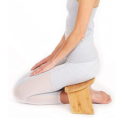 Meditation Stool, Ergonomic Meditation Bench, hinged Wooden Kneeling Stool, Foldable Meditation Table, Suitable for Tea Seats/Prayer and Healthier Sitting Posture/A / 50 * 19 * 18.5cm
