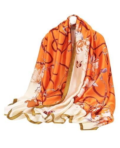 Hioyiwse Shawl Scarf For Women Lightweight Scarves Floral Pattern Formal Evening Dressesformal Shawl Summer Wraps - color: E34-belt Pattern（70.8"x35.4")