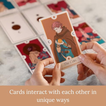 Rabble Finding Calm - A Calming Tarot Card Game | 1-4 Players, Includes Guidebook for Mental Health, Mindfulness, and Positive Affirmations, for Oracle Beginners