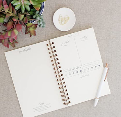 Flourish // Wellness Journal for women, Self Care Journal, Mindfulness Journal, Positivity Journal, Gratitude Journal, Daily Journal, Inspirational