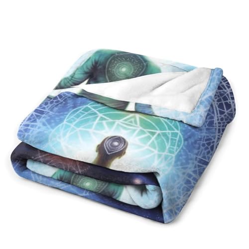 Yoga Meditation Zen Lotus Throw Blankets,Blanket Premium Super Soft Cozy Warm Bed Blanket Couch Decorative Throw Blankets for Living Room Bedroom Dorm