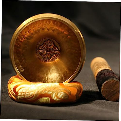 BESPORTBLE 1 Set Tibetan Singing Bowl Set Durable Meditation Sound Bowl for Home Relaxation Yoga Healing Stick Cushion Box for Mindfulness and Intuitive Practices