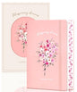 MINICAGIE Lined Journal Notebook for Women Cute Leather Journals for Writing Aesthetic Floral Diary 192 Pages A5 Hardcover Journaling Notebooks with Pen Loop (Pink) - color: Pink