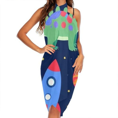 Fashion Travel Swimwear Bikini Wrap All Seasons Chiffon Scarf Beach Yarn Shawl - color: Color967