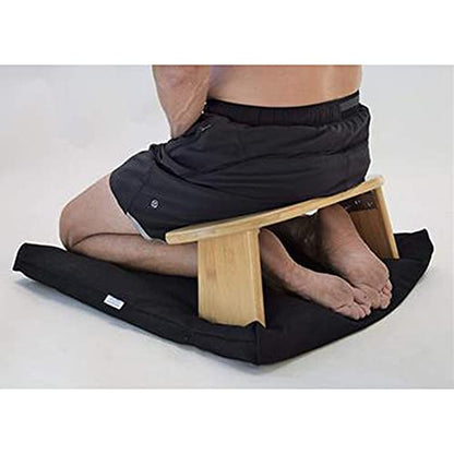 Meditation Bench, Foldable Meditation Bench, Wooden Meditation Table, Kneeling seat on The Floor, Suitable for Meditation Posture/Fitness Bench/A / 50 * 19 * 16cm