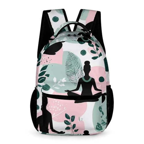 Meditation Yoga Nature Travel Backpack Casual Daypacks Lightweight Shoulder Bag with Pockets