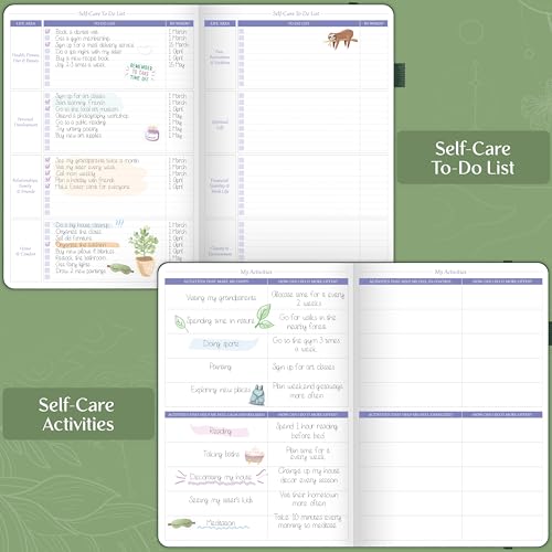Legend Self-Care Journal – Guided Daily Reflection Journal to Support Mental & Physical Health – Daily Mood, Meditation & Personal Development Notebook – 7.1x10.5”, Lasts 3 Months (Forest Green) - color: Forest Green
