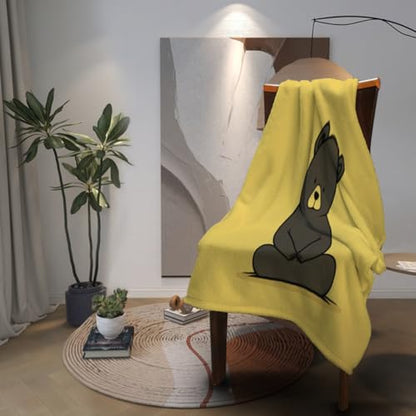 Cute Bear Meditating Yoga Blanket - Warm & Lightweight Flannel, Ideal for All Seasons - Perfect for Kids’ & Adults’ Beds, Sofas, & Couches - size: 50x40 Inch