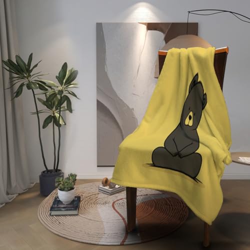 Cute Bear Meditating Yoga Blanket - Warm & Lightweight Flannel, Ideal for All Seasons - Perfect for Kids’ & Adults’ Beds, Sofas, & Couches - size: 60x50 Inch