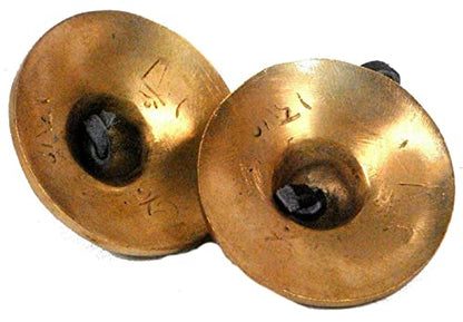 Mystery Mountain Tibetan Buddhist Tingsha Meditation Feng Shui Cymbals/Chimes - Mantra Design - 7cm Diameter TB1