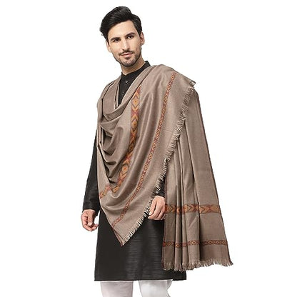 Weavers Villa Meditation Shawl/Wrap, Oversize Scarf or Stole. Unisex - color: Dark Grey