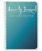 BookFactory Anxiety Journal Self Care Routine Tracking Track Stress & Anxious Triggers - 100 Pages, Wire-O, 6'' x 9'' (Made in USA) - style: Anxiety Wire-O
