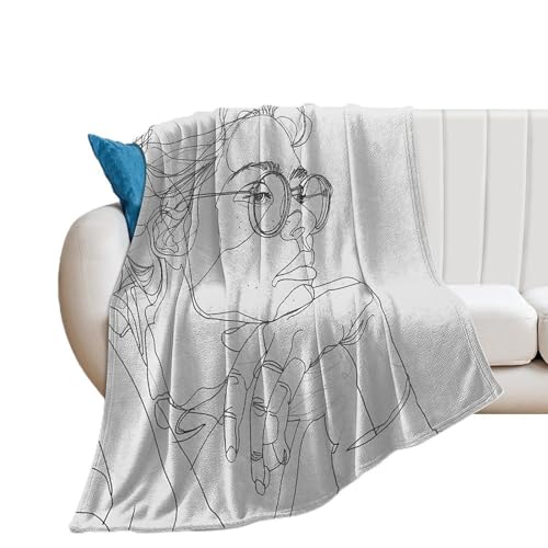 Throw Blankets Soft Cozy Flannel Blanket 60x80 Inches Meditation Pose Painting Bed Blanket Lightweight Blankets for Couch Home Decorative Plush Blanket for Sofa Travel Camping - size: 60"*80"ï¼ˆ150*200cmï¼‰