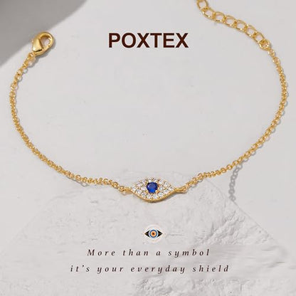 3mm Diamond Classic Tennis Bracelet for Women Dainty, Gold Jesus Cross Bracelets Trendy, 14K Gold Plated Heart/Evil Eye/Pearl/Starfish & Seashell Charm Bracelets for Women Bulk - style: Gold Plated Evileye