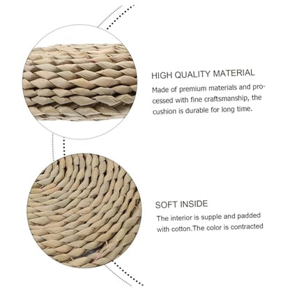 MAGICLULU Thicken Meditation Mat Hand-Made Woven Cushion Japanese Style Cotton Filled Yoga Pillow Photo Background Mat