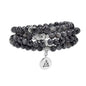 108 Mala Beads Bracelet/Necklace with Buddha Charm – Meditation Beads, Yoga Jewelry, Prayer Beads, Zen Necklace – Ideal Gift for Spiritual Practice - style: Labradorite
