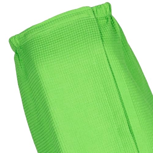 Women's Waffle Weave Spa Wrap - Lightweight, Breathable, One-Size-Fits-Most (29" Long) - color: Lime Green