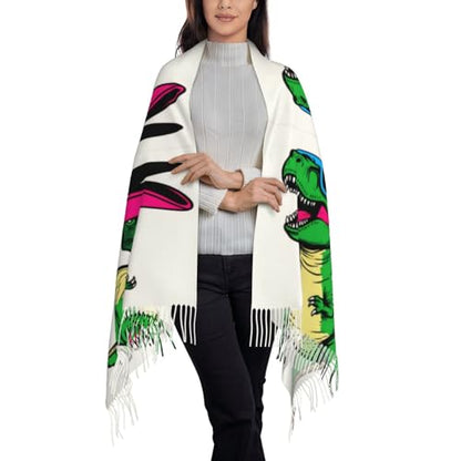 Supdreamc Cashmere Feel Scarf Soft Women Warm Cozy Scarves Multiple Colors - color: Picture (138)