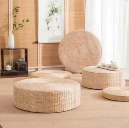 Generic Meditation Pillows for Sitting On Floor Adults Circle Floor Cushions Can Be Used As A Gift for Family and Friends, Log Colour