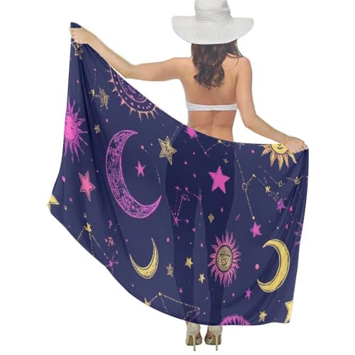 Fashion Travel Swimwear Bikini Wrap All Seasons Chiffon Scarf Beach Yarn Shawl - color: Color976