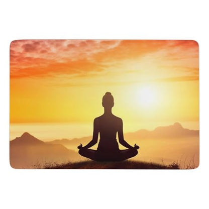 Yoga Meditation Area Rug Modern Room Stain Resistant Floor Carpet 40x60 in, Non Slip Non-Shedding Low Pile Floor Cover Mat for Living Room, Dining Room Machine Wash