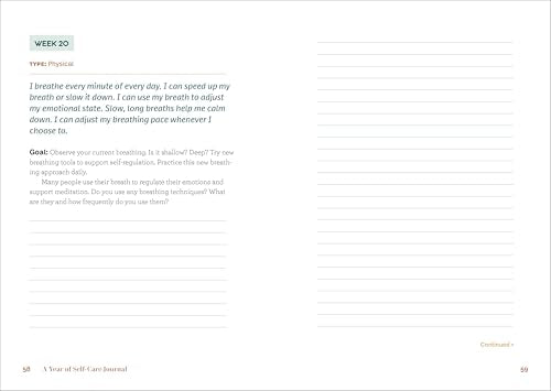 A Year of Self-Care Journal: 52 Weeks to Cultivate Positivity & Joy (A Year of Reflections Journal)