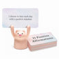 SWITHOM Affirmation Cards with Pink Pig Holder – 31 Positive Daily Messages for Women to Build Confidence & Joy – Cute Aesthetic Desk Accessories, Self-Care Motivational Gift & Inspirational Gifts for Women, Best Friend, Sister