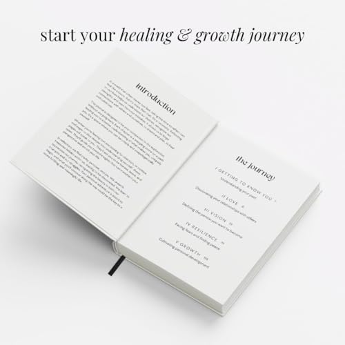 The Growth Guided Journal - Like Therapy in a Journal for Self-Discovery, Healing, Self-Love and Personal Growth - Daily Journal Prompts for Self-Care - Wellness Gift for Men and Women