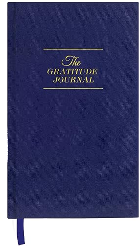 The Gratitude Journal - for More Mindfulness, Happiness, Positive Vibes, Affirmations, Productivity, and Self Reflection -Undated Daily Journal - color: Royal Blue
