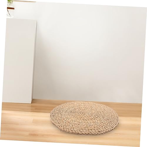 Mobestech Hand Woven Meditation Pillow Cushion for Yoga and Meditation Comfortable Woven Seating Mat for Home Design for Relaxation and Mindfulness