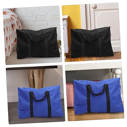 minkissy 2Pcs Heavy Duty Quilt Storage Bags Multi Use Luggage Organizer Durable Oxford Cloth for Moving Travel Home for Blankets Clothes Sundries