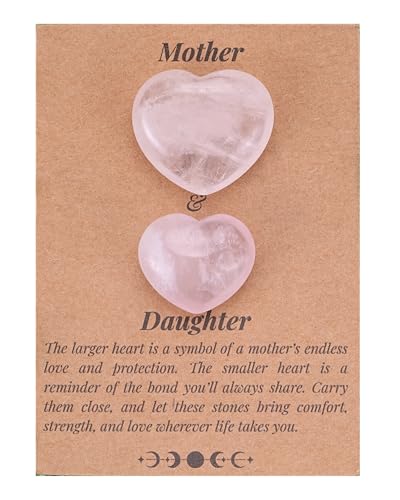 Crystals and Healing Stones Set for Anxiety, Relaxation Spiritual Crystals Gift for Meditation, Manifestation, Zen, Reiki, Fengshui (Mother & Daughter) - color: Mother & Daughter