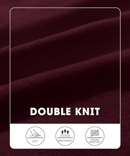 PULI Womens Elegant Cross Front Shawl Wraps Knitted Ponchos Cape Light Weight Poncho Sweater Soft Warm Travel Wraps - color: Burgundy