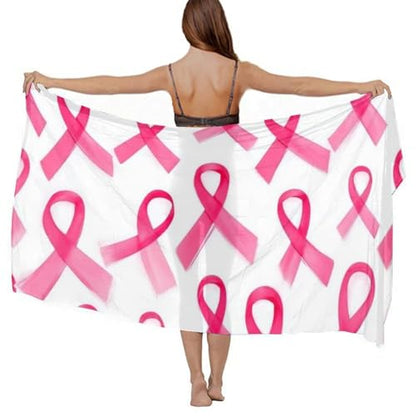 Fashion Travel Swimwear Bikini Wrap All Seasons Chiffon Scarf Beach Yarn Shawl - color: Color973