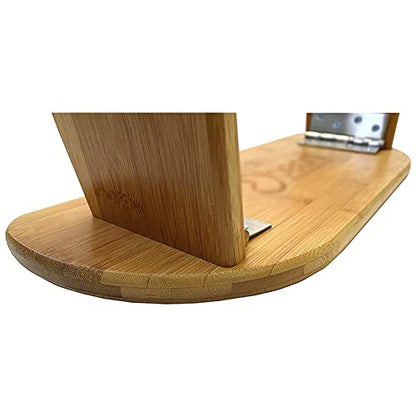 Foldable Meditation Bench Made from 100% Organic Bamboo, Stable Prayer Bench with Carrying Bag, Contemporary Prayer Stool, Yoga Stool, Kneeling Meditation Bench