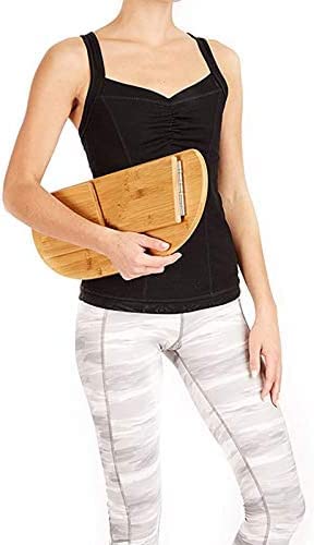 KRASS Meditation Bench with Carry Bag, Bamboo Finish, Low Seat, Kneeling Alternative to Meditation Cushion for Yoga, Prayer and Meditation,Collector88