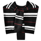 WaJuemy Sweater Shawl Wraps for Women Sweater Knitted Knotted Shawls Travel Casual Scarf Cape Shoulder Tops Fashion Wrap - color: Black/White/Red