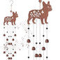 Cinnvoice 24 Inch Metal Wind Chimes for Outside Decor with S Hook, Birthday Gift for Women Men Bronze Memorial Gift with 12 Bell for Patio Garden Yard Lawn Front Yard Housewarming(French Bulldog) - style: French Bulldog