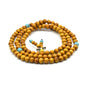 Zen Dear Natural Golden Sandalwood Mexican Bocote Mala Prayer Bead Bracelet Link Wrist Necklace Mala Beads - style: 8mm 108 beads special