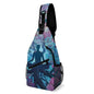 Meditation Yoga Roots Branches Leaves Unisex Sling Bag Chest Shoulder Backpack Crossbody Daypack with Side Pouch